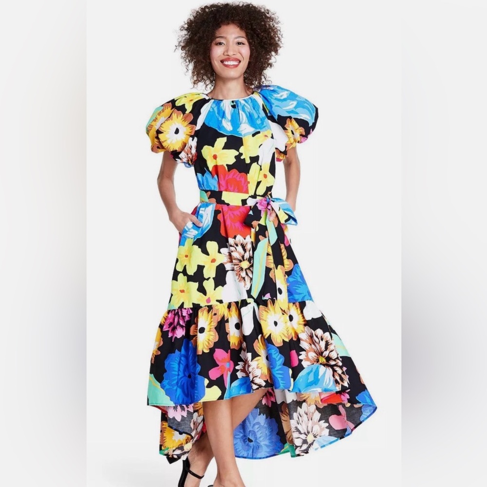 Christopher John Rogers Multicolor Floral Dress